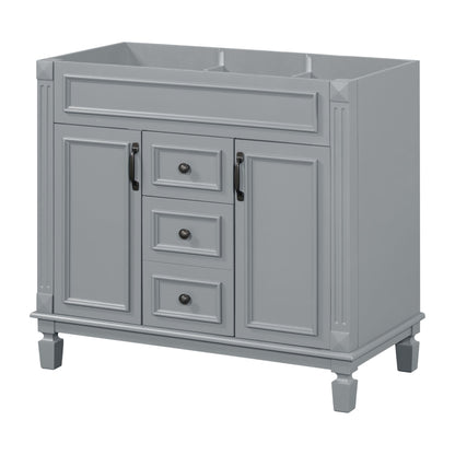 Bathroom Vanity Cabinet With 2 Soft Closing Doors And 2 Drawers