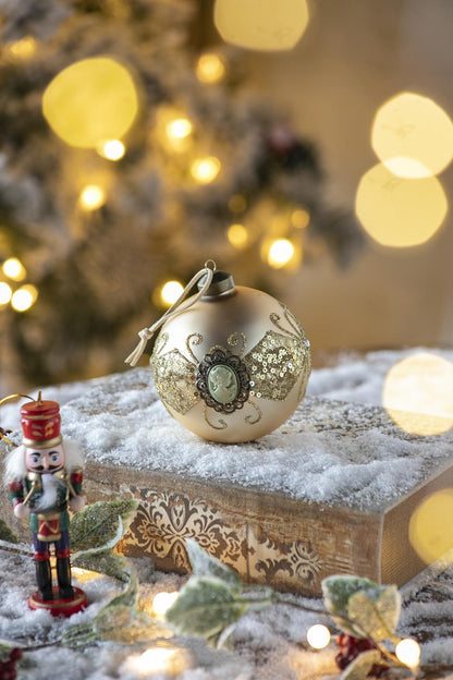 Decorative Hanging Ball Christmas Tree Ornaments For Holiday Decorations (Set of 6)