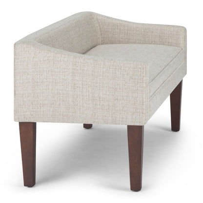 Parris - Upholstered Bench - Silver