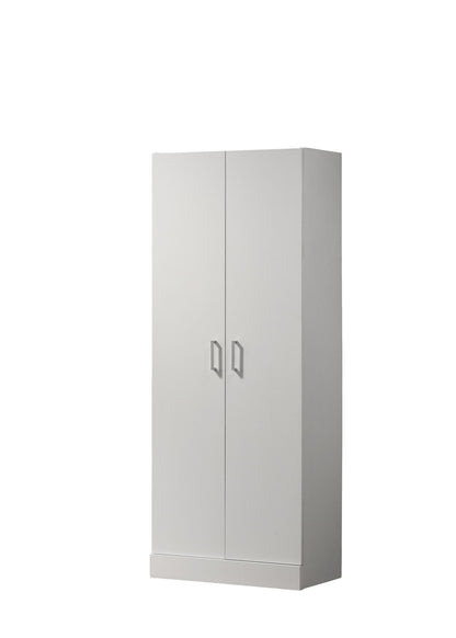 Alara - Height Simplistic Double Door Storage Cabinet - White