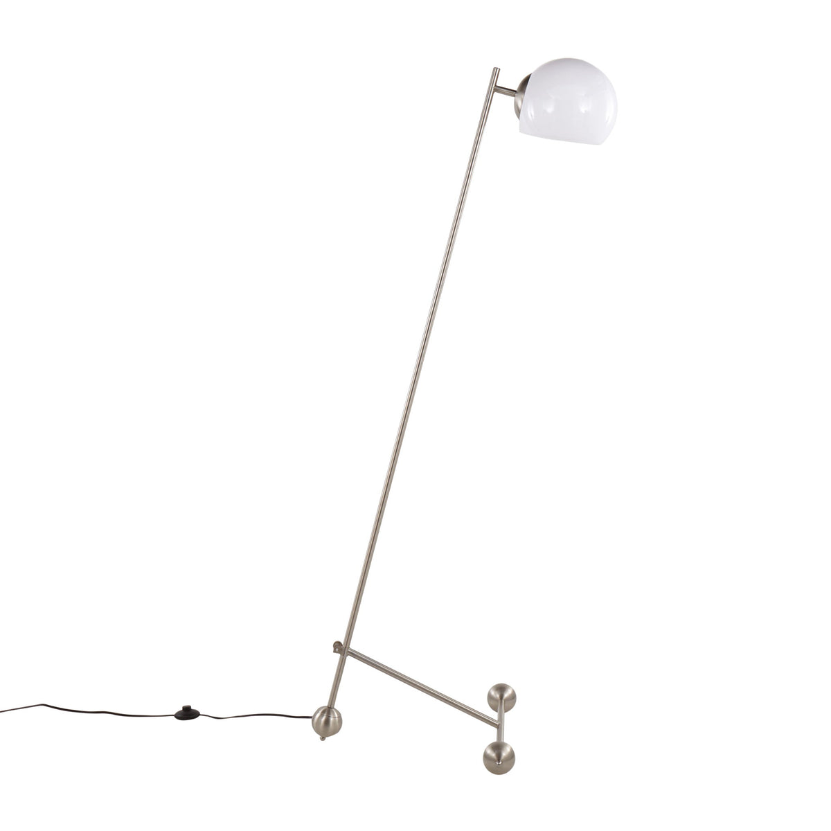 Eileen - Contemporary Floor Lamp - Brushed Nickel