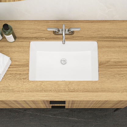 Modern Ceramic Undermount Bathroom Sink With Overflow, High Quality