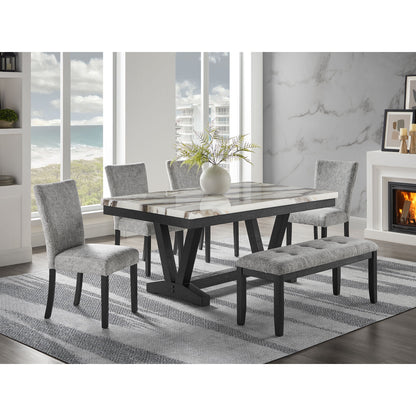 Panda - Dining Table And Trestle Base - Black