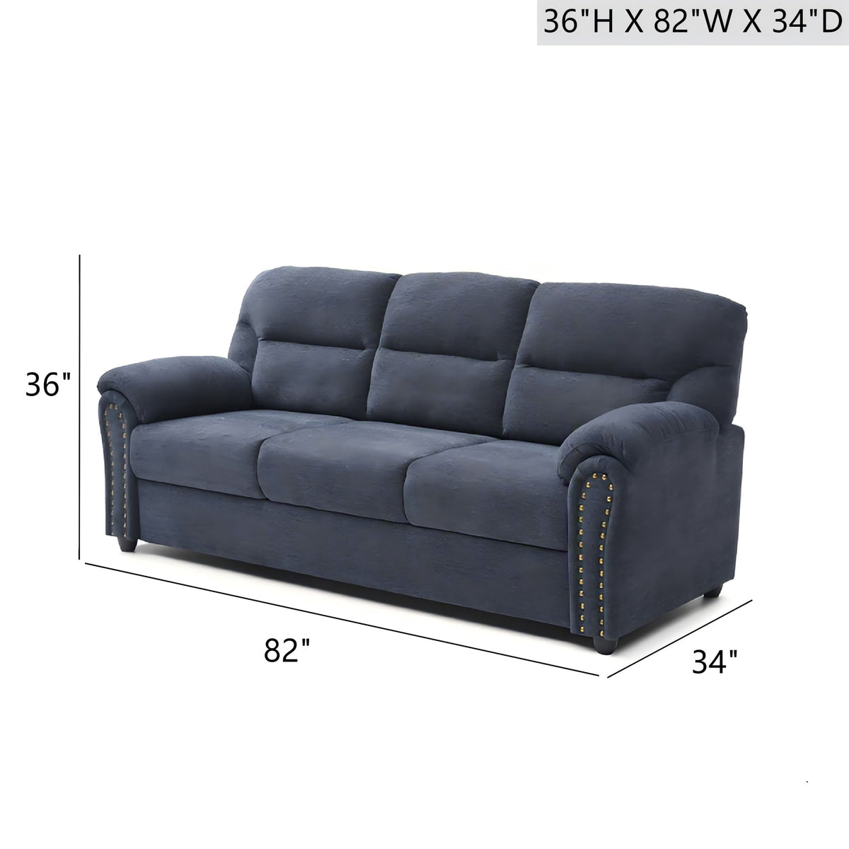Hamilton - Sofa With Nailhead Trim