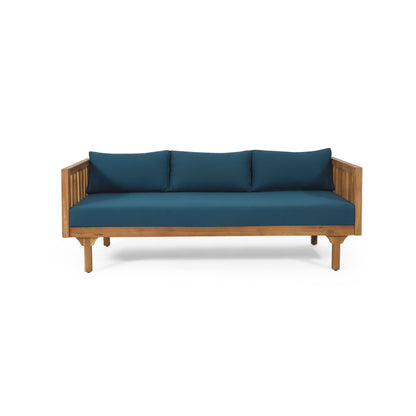 Claremont - 3 Seater Daybed Teak Acacia Wood Water Resistant Cushions