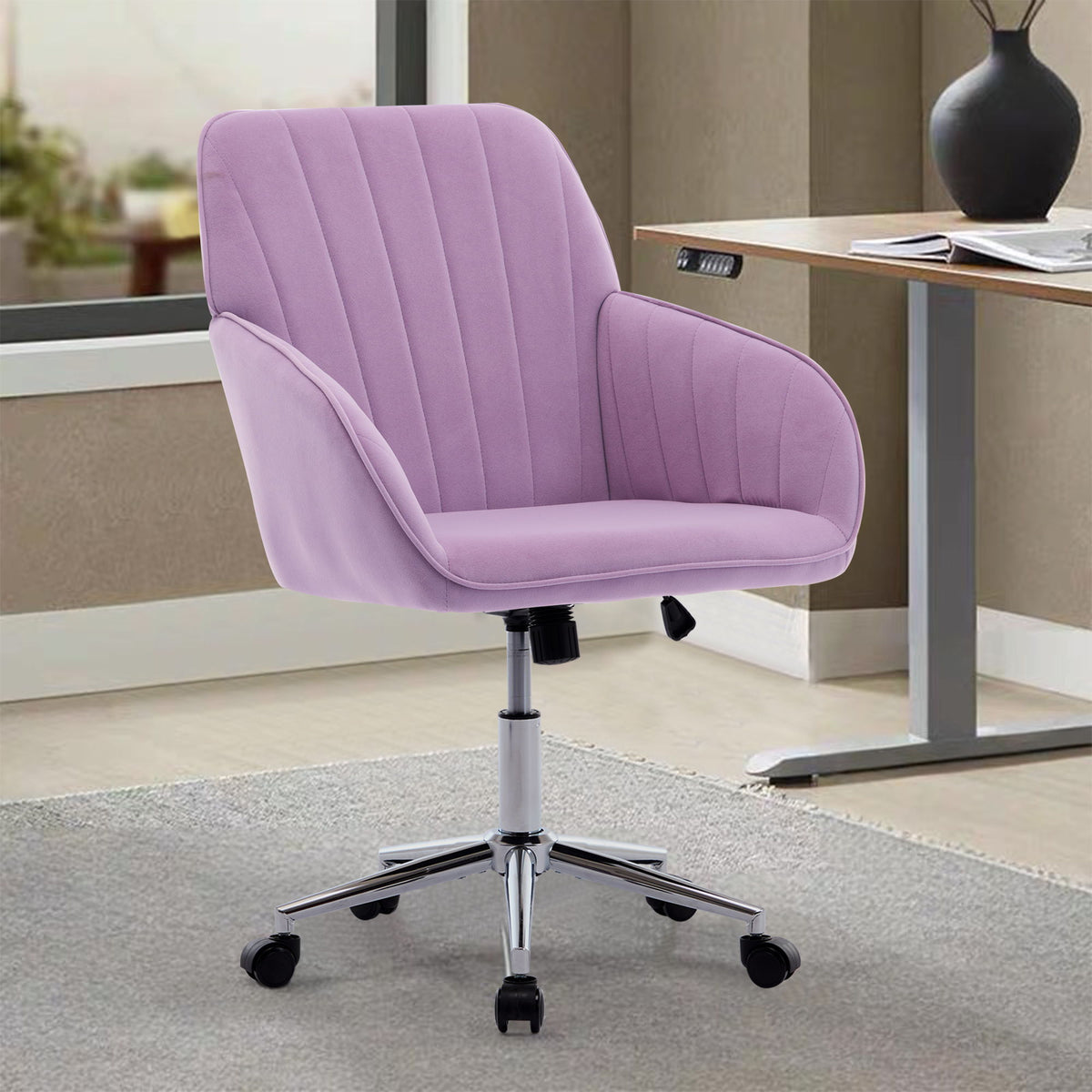 Adjustable Ergonomic Office Chair, Swivel Backrest Seat