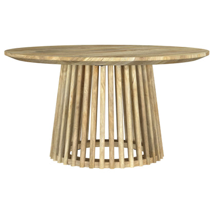 Diana - 2 Piece Round Coffee And End Table Set - Natural
