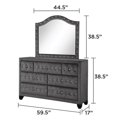 Sophia - Tufted Upholstery Mirror