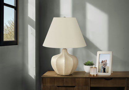Resin Transitional Lighting, Table Lamp - Cream