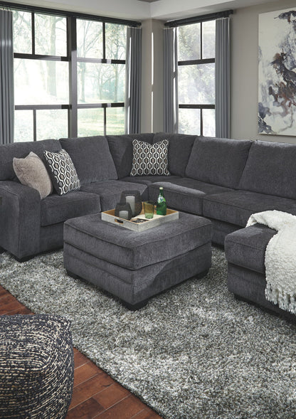 Tracling - Oversized Accent Ottoman - Slate