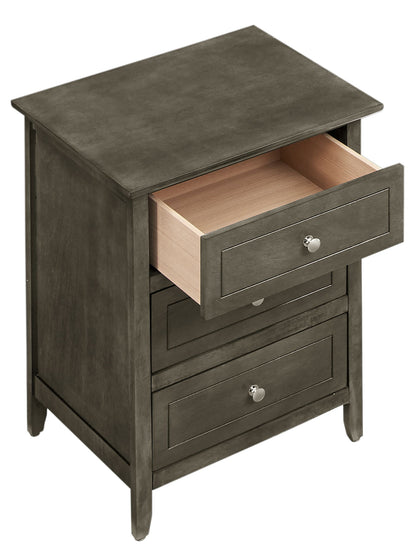 Dove Tailed Drawers 3 Drawer Nightstand