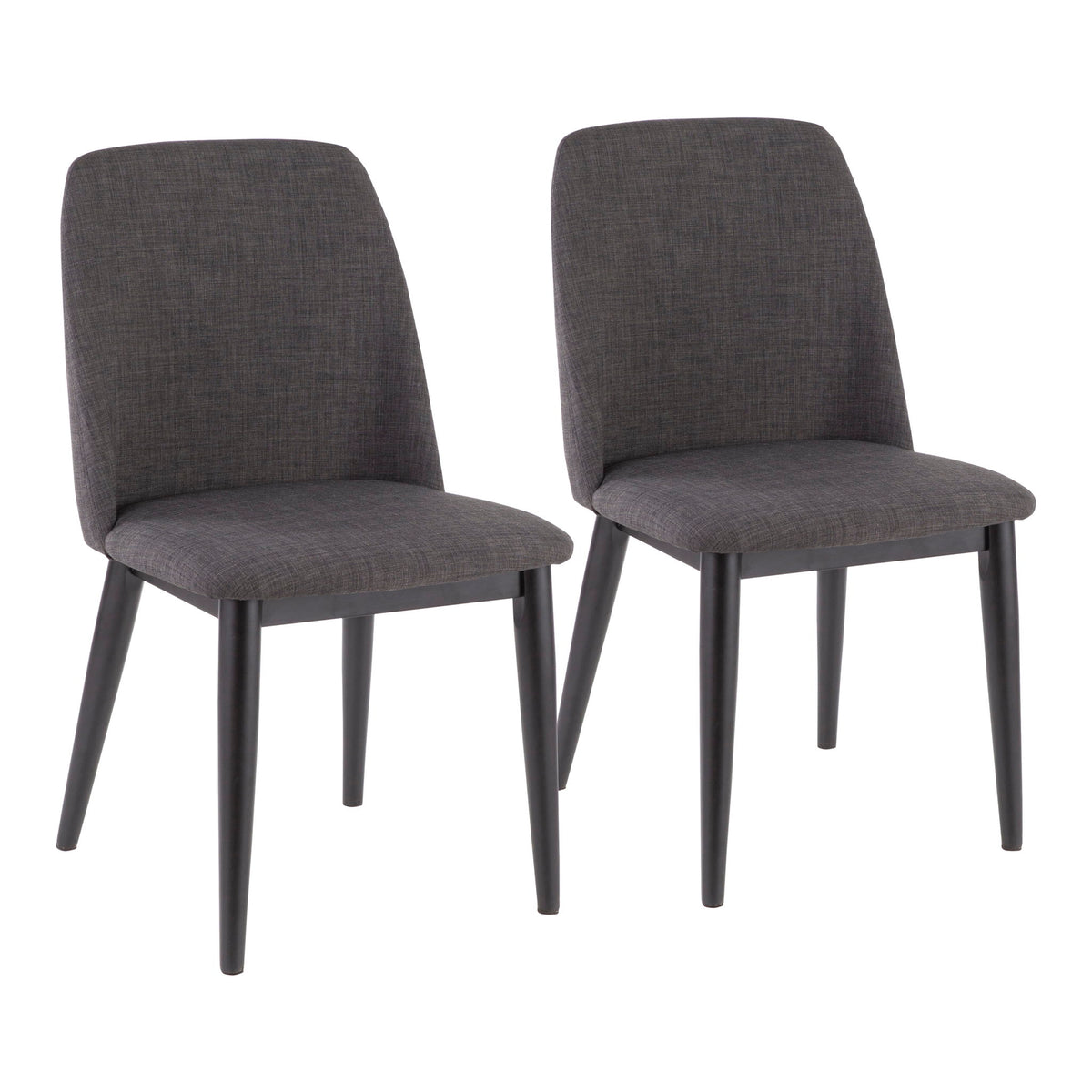 Tintori - Contemporary Dining Chair (Set of 2) - Black
