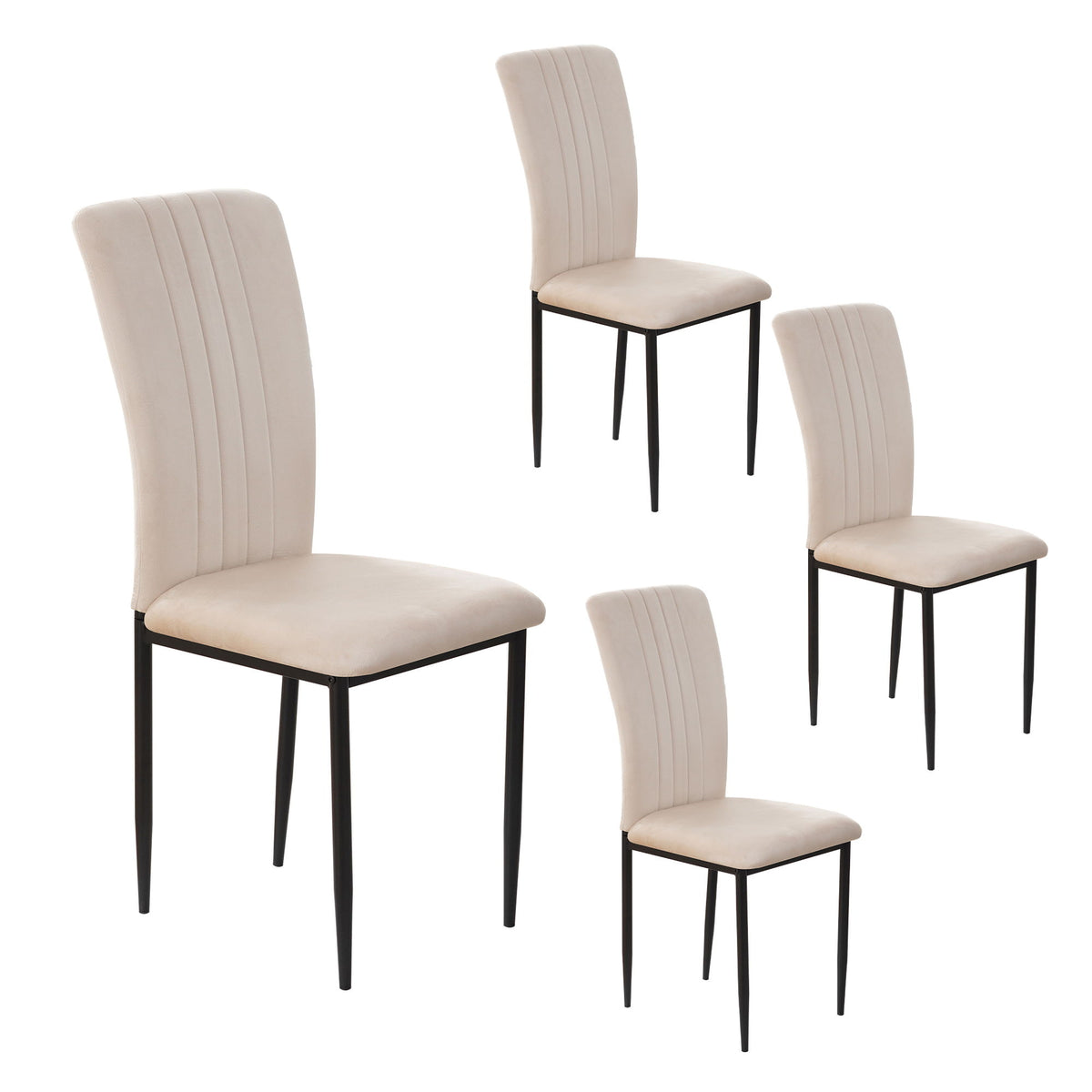 Velvet Dining Chairs For Dining Room (Set of 4)