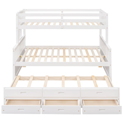 Bunk Bed With Twin Size Trundle And Drawers
