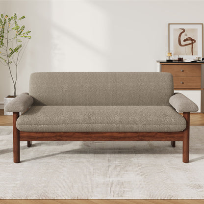 Loveseat Sofa 2 Seater Couch With Armrest Pillows