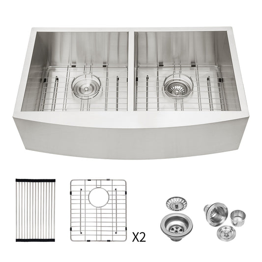 Farmhouse Double Bowl Sink With 50/50 Layout