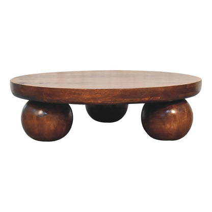Central Ball Table - Chestnut
