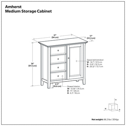 Amherst - Handcrafted Medium Storage Cabinet