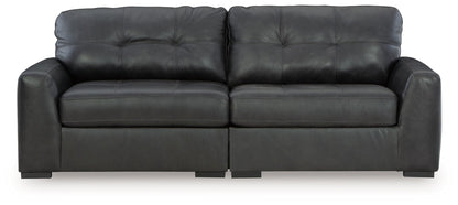 Brindley Pier - 2-Piece Sectional Loveseat - Fog