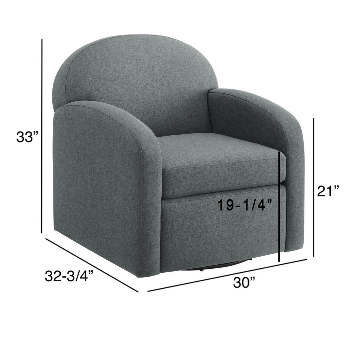 Eddie - Modern Swivel Chair With 360 Degree Functionality