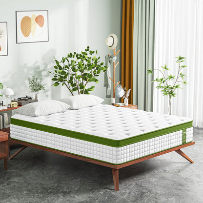 14" Hybrid Mattress With Gel Memory Foam And Pocket Springs