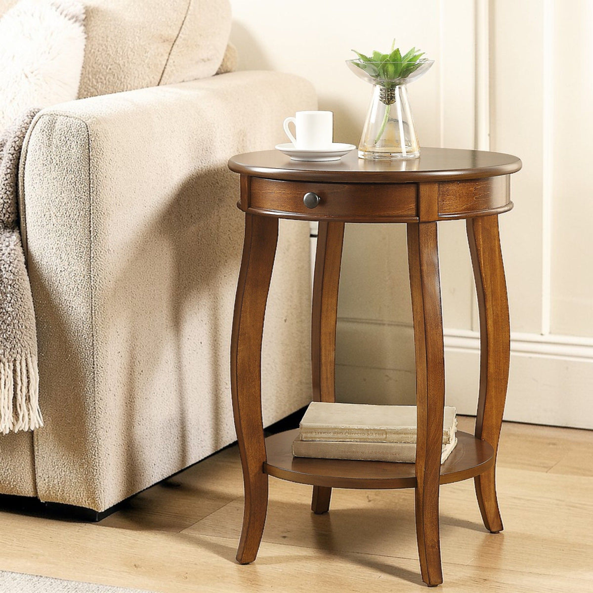 Alysa - Walnut Accent Table - Walnut