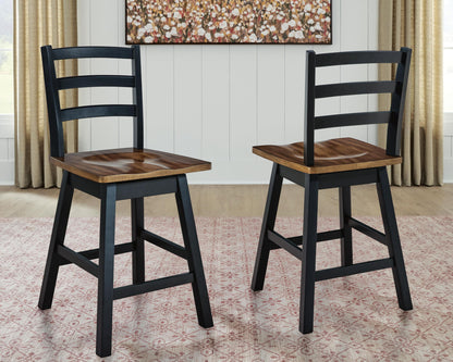 Wildenauer - Swivel Stool (Set of 2)