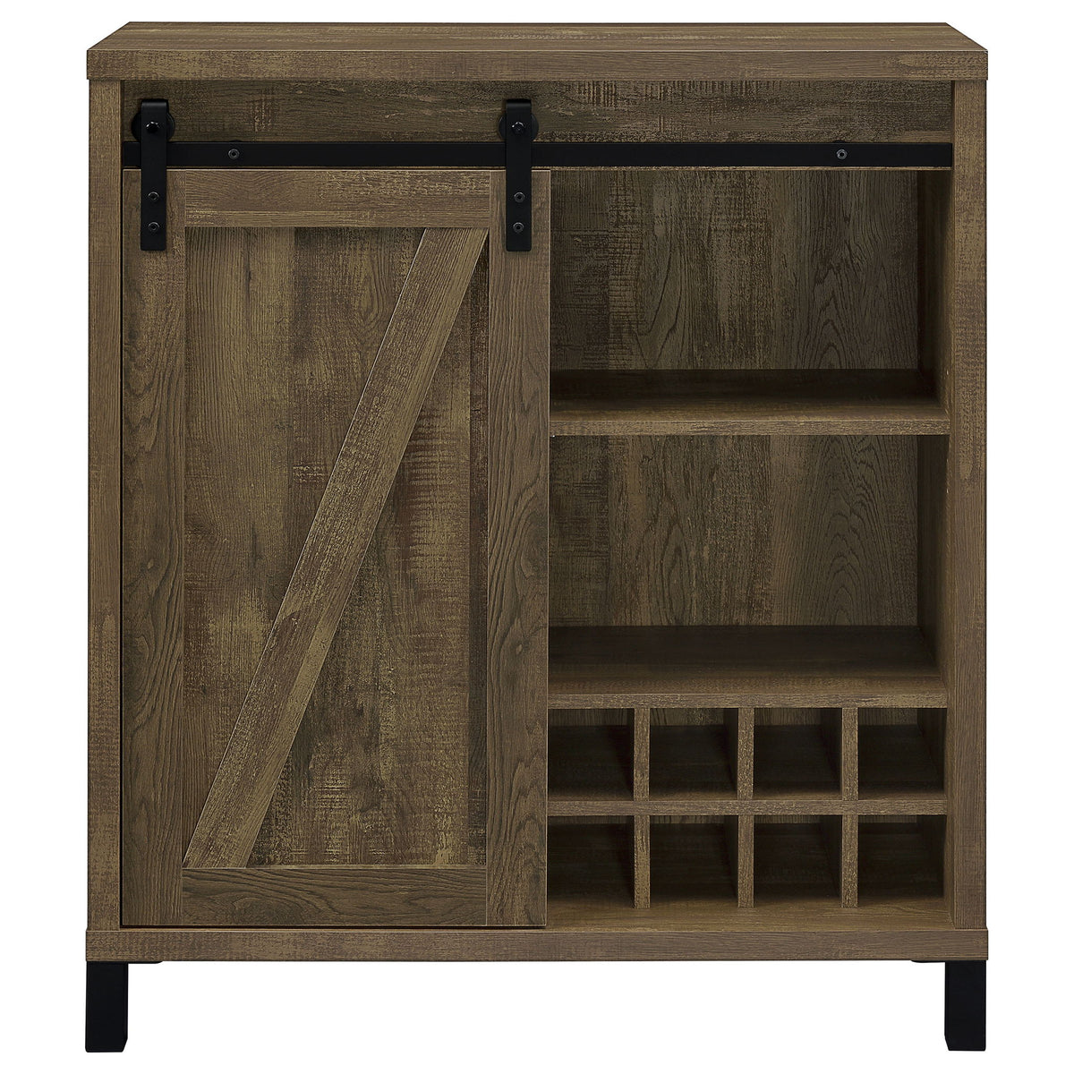 Arcata - Sliding Door Bar Cabinet - Oak