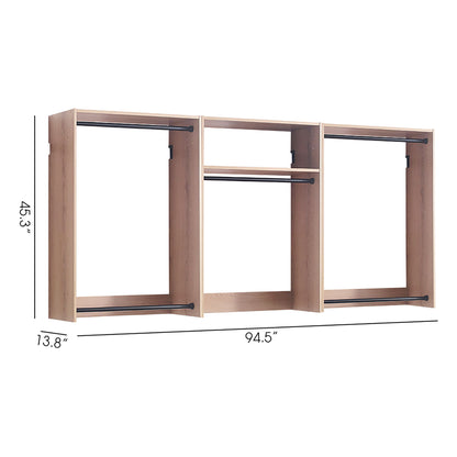 Devi - Wall Mounted Wood Closet System & Modular Design