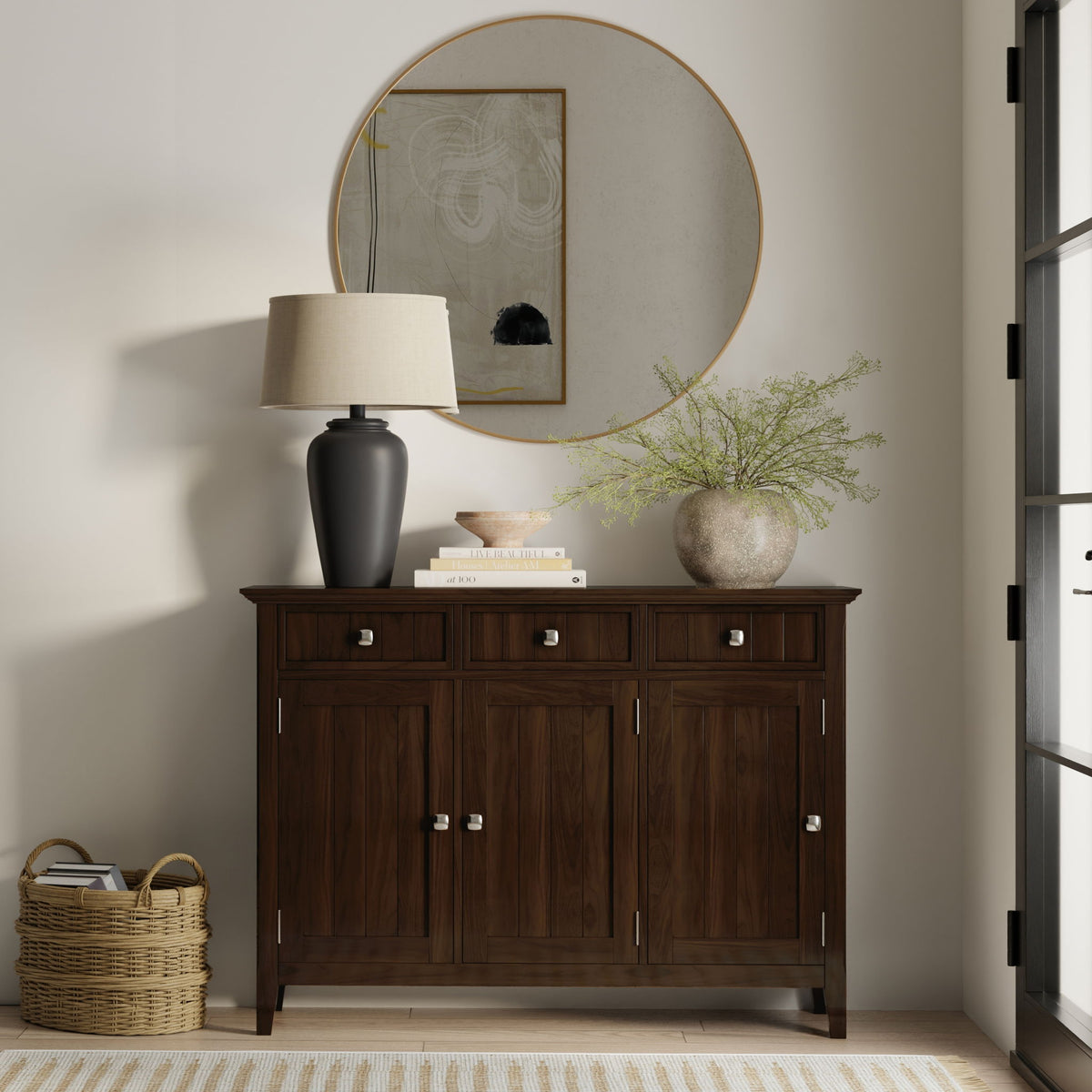 Acadian - Entryway Storage Cabinet - Brown