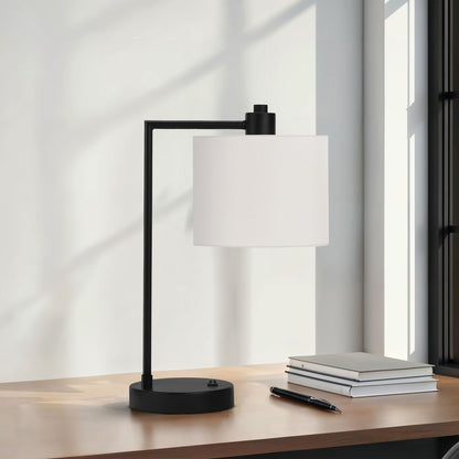 Lighting, Table Lamp, USB Port Included, Modern - Black / Cream