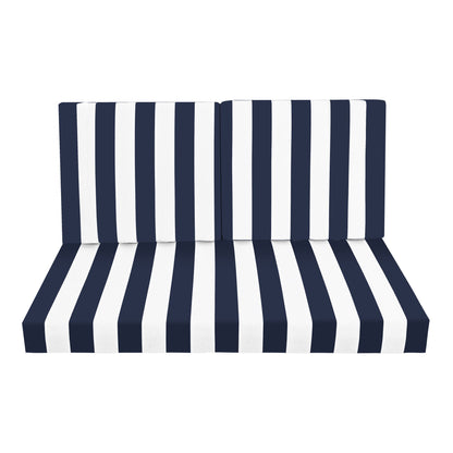 Outdoor Deep Seat Waterproof Replacement Patio Chair Cushions (Set of 2)