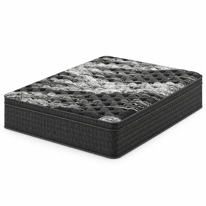 12" Medium Firm Euro Top Hybrid Mattress With Cooling Cover & Individual Coil Support