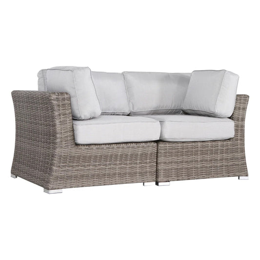 Outdoor Loveseat With Cushions - Gray / Gray Mix
