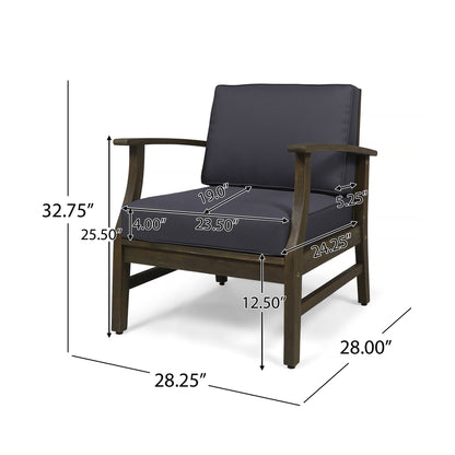 Perla - Contemporary Club Chair With Water Resistant Cushionі