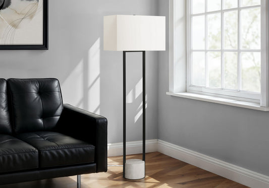 Lighting, Floor Lamp, Contemporary - Black / Beige
