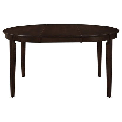 Elmira - Oval Dining Table With Leaf Extension - Brown