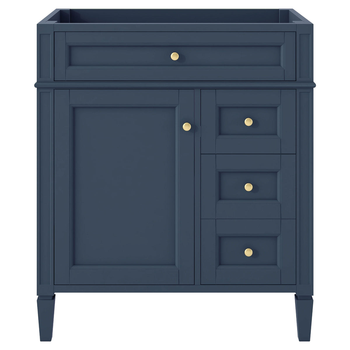Bathroom Vanity With 2 Drawers And Tip-Out Drawer, Storage Cabinet