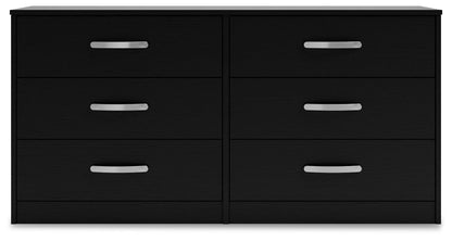 Finch - Six Drawer Dresser - 29'' Height - Black