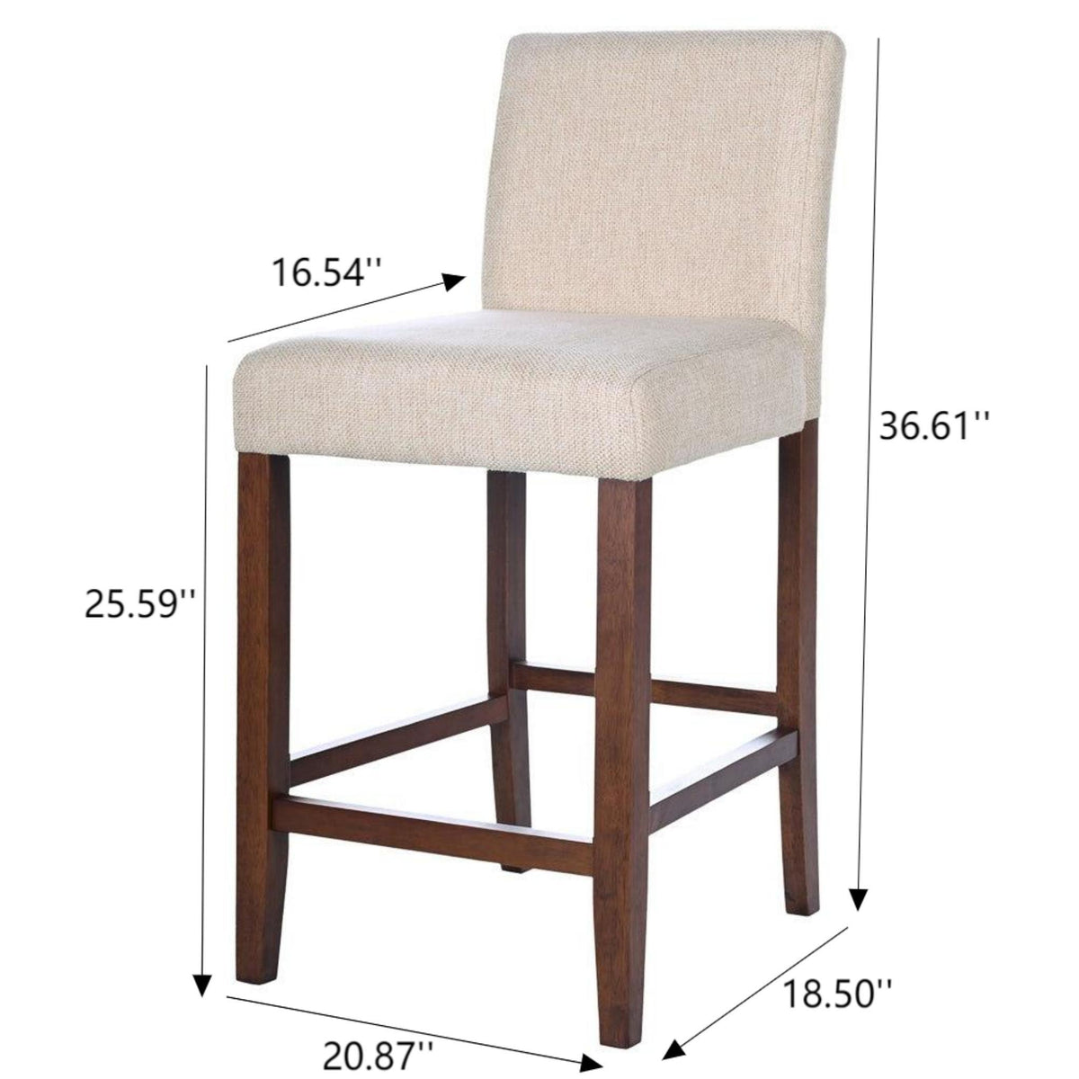 Dorian - Counter Chair (Set of 2) - Beige