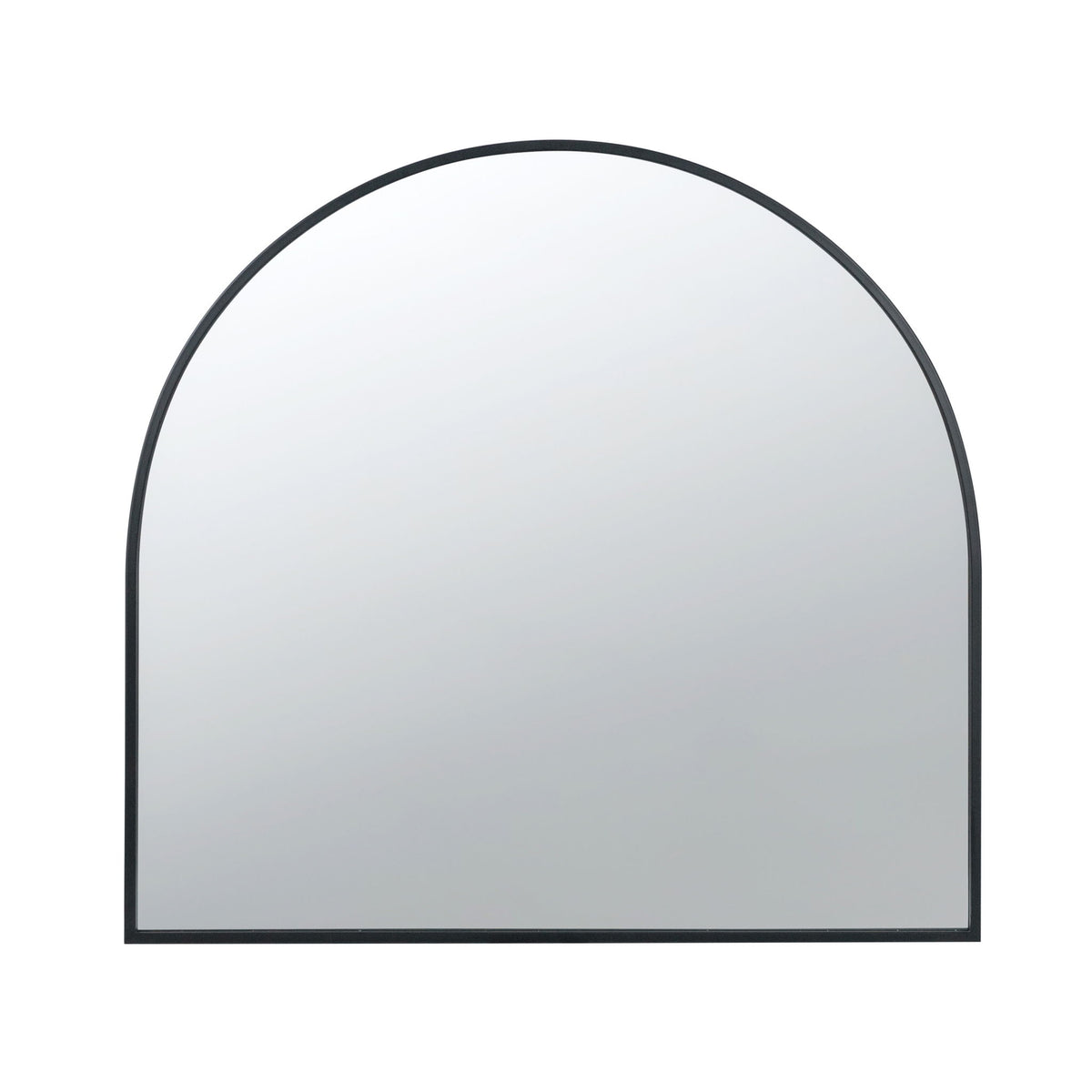 Arched Mirror With Metal Frame, Wall Mirror For Living Room Bedroom Entryway