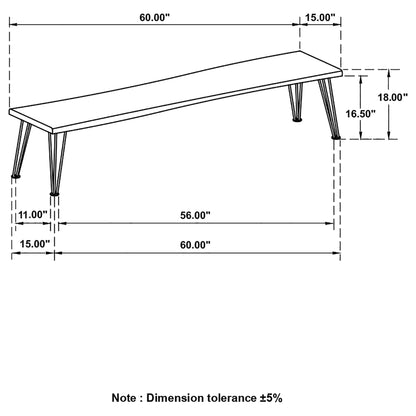 Zora - Dining Bench - Natural