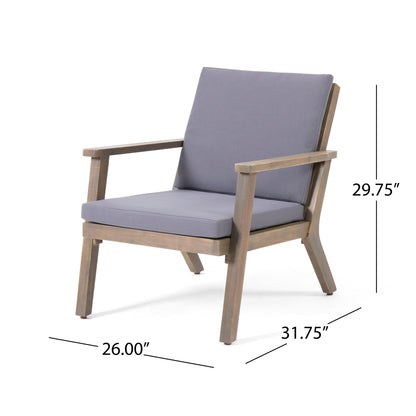 Outdoor Club Chair With Cushion