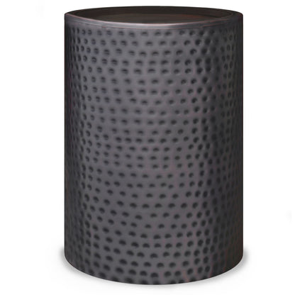 Corbin - Side Table - Hammered Antique Copper - Brown