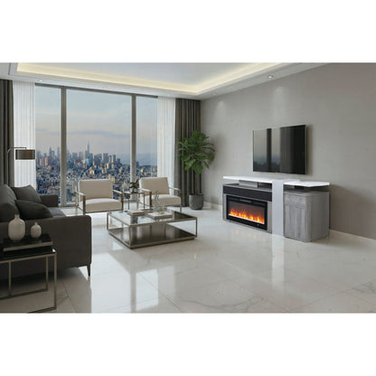 Zorra - Entertainment Unit With Bluetooth Speaker - Gray