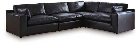 Emilia - 4-Piece Sectional - Black