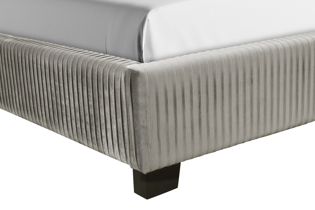 Upholstered Bed, Space-Saving Design