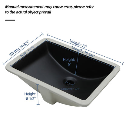 Modern Ceramic Undermount Bathroom Sink With Overflow, High Quality