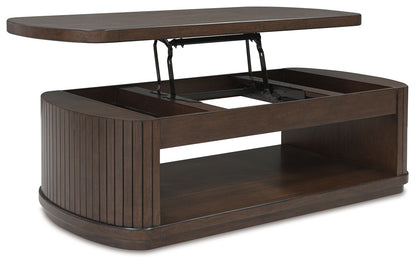 Korestone - Lift Top Cocktail Table - Dark Brown