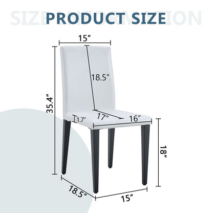 Versatile Dining Chairs With Comfortable Design And Metal Legs